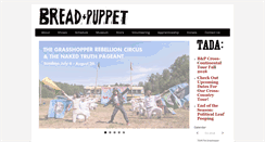 Desktop Screenshot of breadandpuppet.org